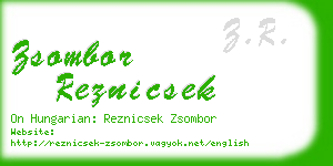 zsombor reznicsek business card